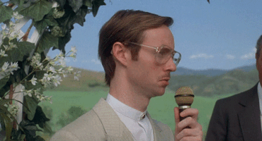 Gif with Kip singing "yes, I love technology" from Napoleon Dynamite.
