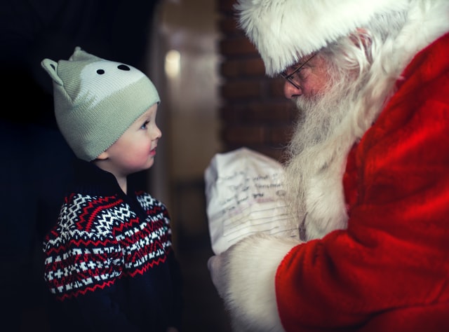holiday advertisements with santa claus